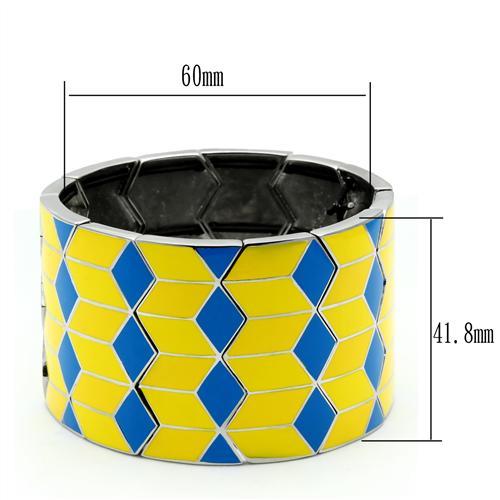 TK295 - High polished (no plating) Stainless Steel Bracelet with No Stone-1
