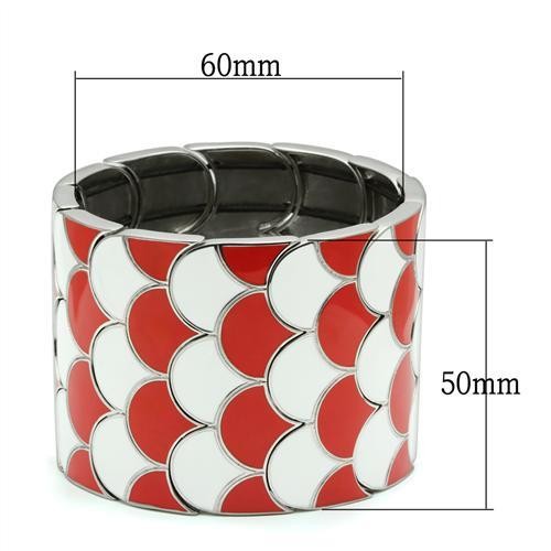 TK296 - High polished (no plating) Stainless Steel Bracelet with No Stone-1