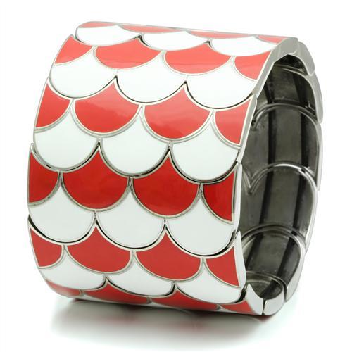TK296 - High polished (no plating) Stainless Steel Bracelet with No Stone-2