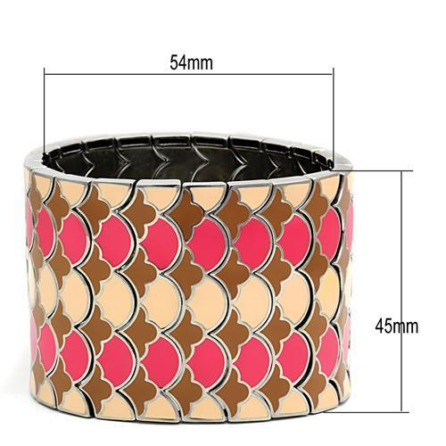 TK297 - High polished (no plating) Stainless Steel Bracelet with No Stone-1