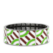 TK298 - High polished (no plating) Stainless Steel Bracelet with No Stone-0