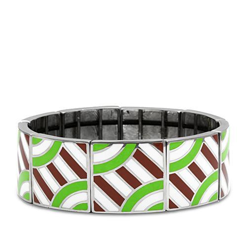 TK298 - High polished (no plating) Stainless Steel Bracelet with No Stone-0