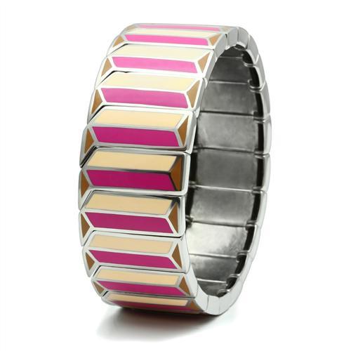 TK299 - High polished (no plating) Stainless Steel Bracelet with No Stone-2