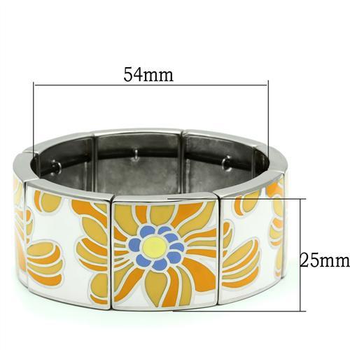 TK300 - High polished (no plating) Stainless Steel Bracelet with No Stone-1