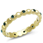 TK3086 - IP Gold(Ion Plating) Stainless Steel Ring with Synthetic Synthetic Glass in Montana-0