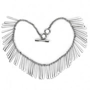TK3499 - High polished (no plating) Stainless Steel Necklace with No Stone-0