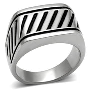 TK380 - High polished (no plating) Stainless Steel Ring with No Stone-0