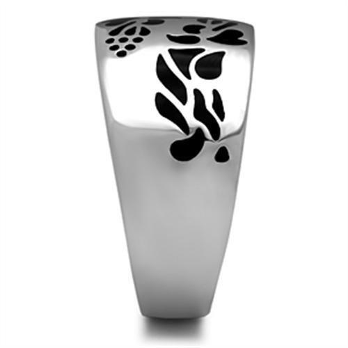TK382 - High polished (no plating) Stainless Steel Ring with No Stone-3