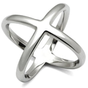 TK395 - High polished (no plating) Stainless Steel Ring with No Stone-0