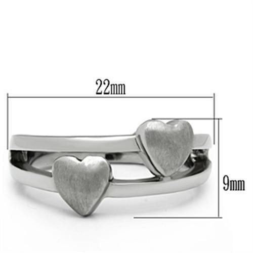 TK398 - High polished (no plating) Stainless Steel Ring with No Stone-1