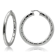 TK415 - High polished (no plating) Stainless Steel Earrings with No Stone-0