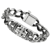 TK437 - High polished (no plating) Stainless Steel Bracelet with No Stone-0