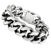 TK445 - High polished (no plating) Stainless Steel Bracelet with No Stone-0