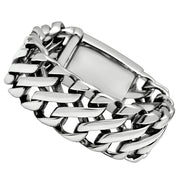 TK447 - High polished (no plating) Stainless Steel Bracelet with No Stone-0