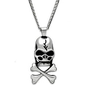 TK457 - High polished (no plating) Stainless Steel Necklace with No Stone-0