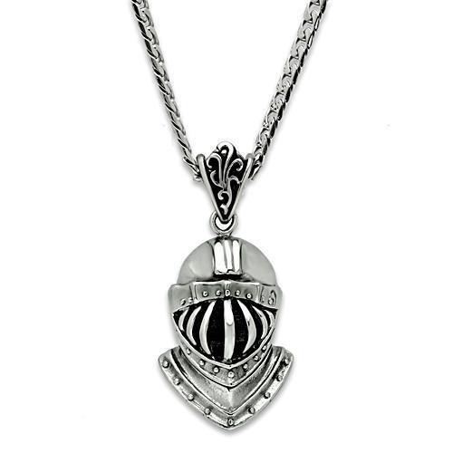 TK458 - High polished (no plating) Stainless Steel Chain Pendant with No Stone-0