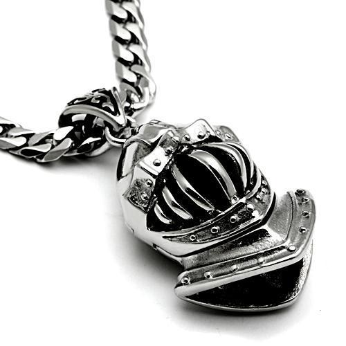 TK458 - High polished (no plating) Stainless Steel Chain Pendant with No Stone-2