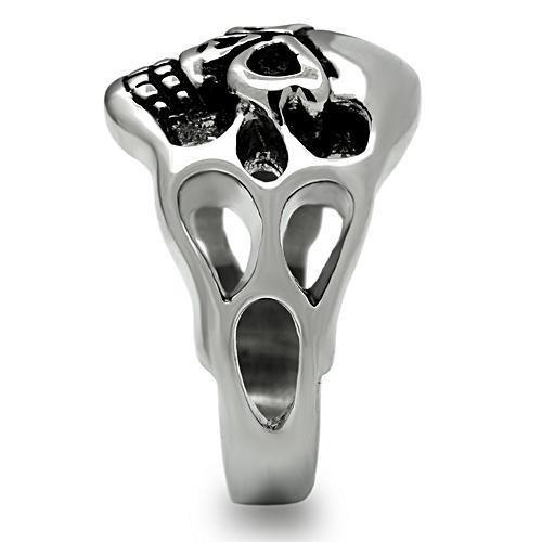 TK468 - High polished (no plating) Stainless Steel Ring with No Stone-3