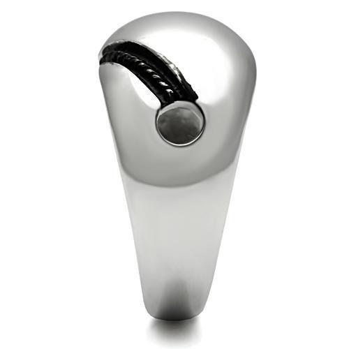 TK524 - High polished (no plating) Stainless Steel Ring with No Stone-3