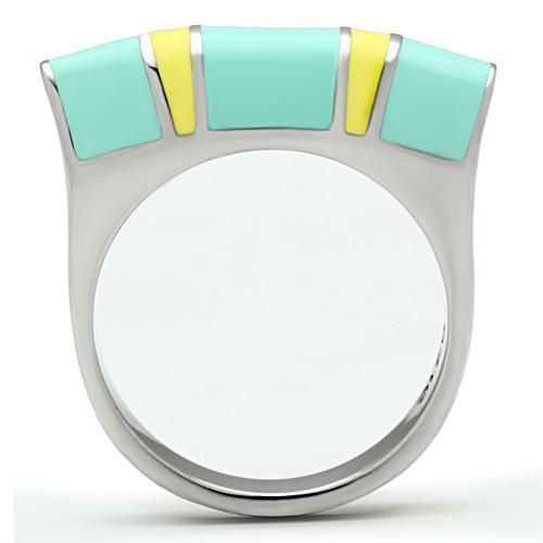 TK528 - High polished (no plating) Stainless Steel Ring with No Stone-2