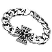TK564 - High polished (no plating) Stainless Steel Bracelet with No Stone-0