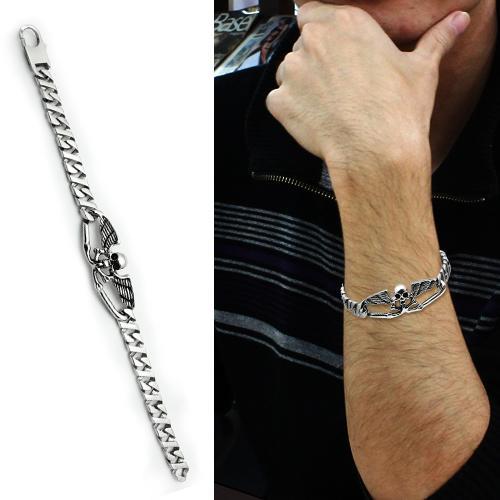 TK572 - High polished (no plating) Stainless Steel Bracelet with No Stone-1