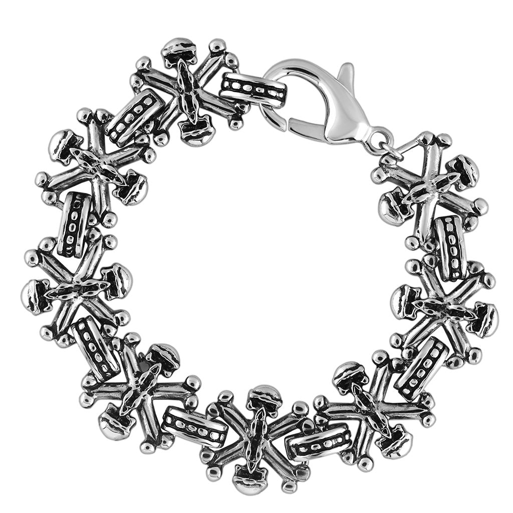 TK576 - High polished (no plating) Stainless Steel Bracelet with No Stone-0