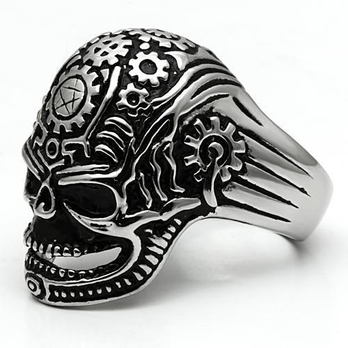 TK580 - High polished (no plating) Stainless Steel Ring with No Stone-4