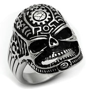 TK580 - High polished (no plating) Stainless Steel Ring with No Stone-0