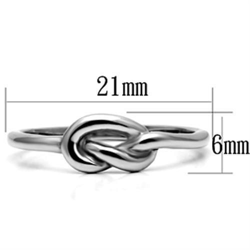 TK630 - High polished (no plating) Stainless Steel Ring with No Stone-1