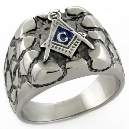 TK778N - High polished (no plating) Stainless Steel Ring with No Stone-0
