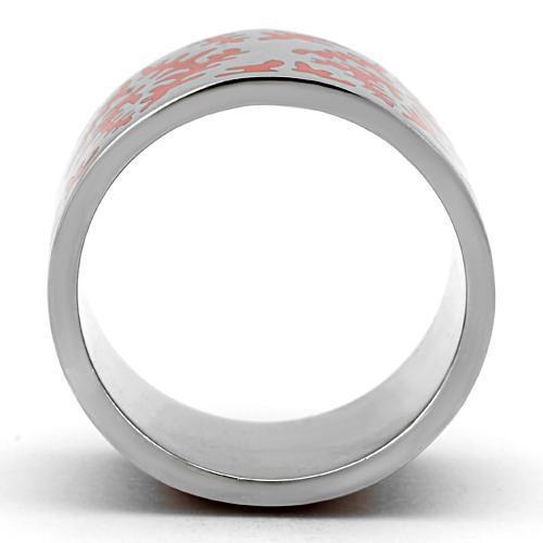 TK821 - High polished (no plating) Stainless Steel Ring with Epoxy  in Siam-2