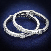 TS503 - Rhodium 925 Sterling Silver Ring with AAA Grade CZ  in Clear-0