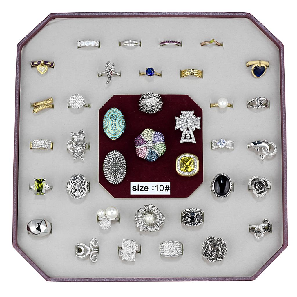 VK-007-SIZE10 - Assorted Brass Ring with Assorted  in Assorted-0