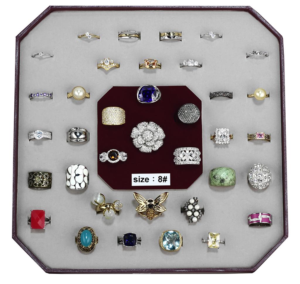 VK-007-SIZE8 - Assorted Brass Ring with Assorted  in Assorted-0