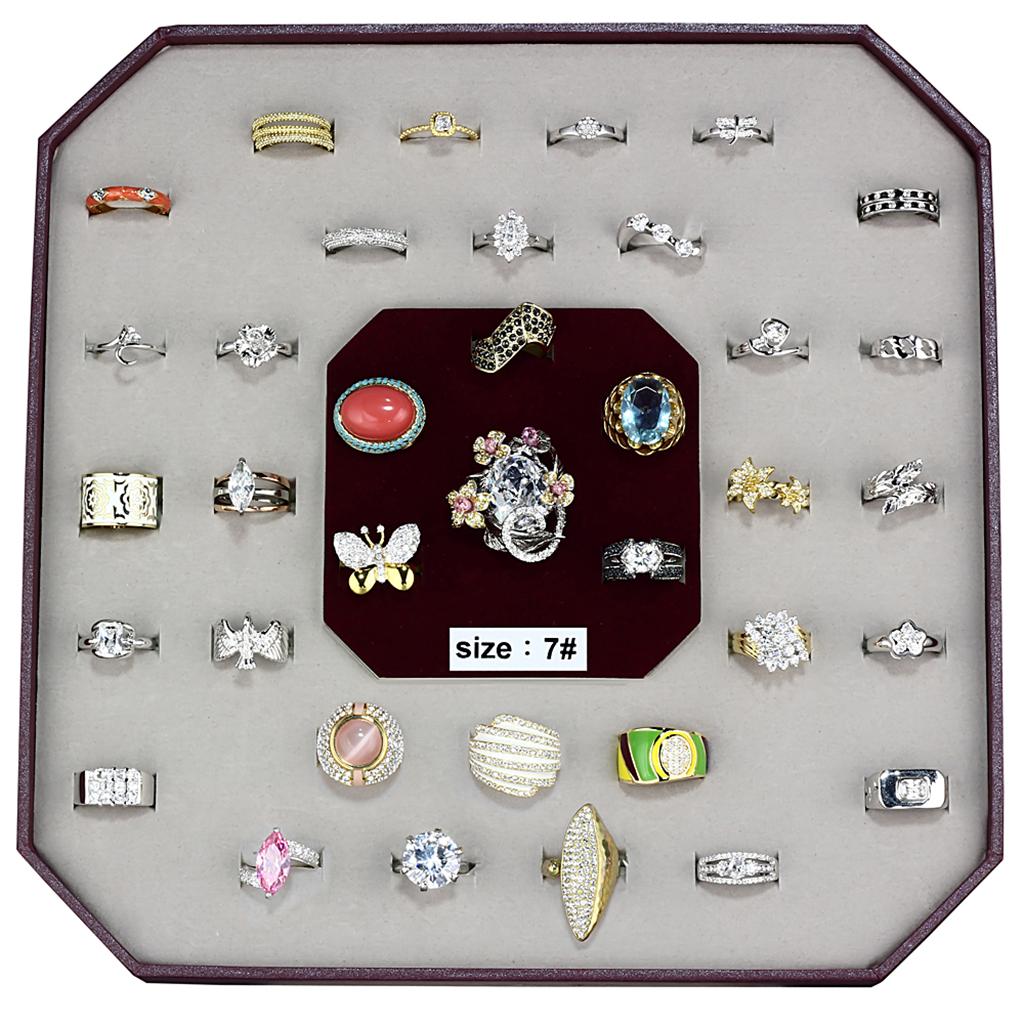 VK-012-SIZE7 - Assorted Brass Ring with Assorted  in Assorted-0