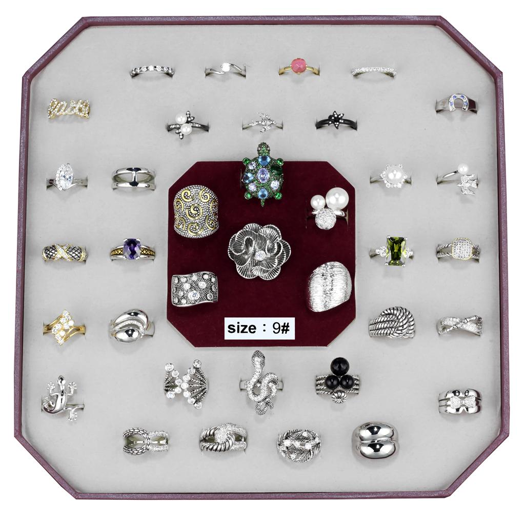VK-012-SIZE9 - Assorted Brass Ring with Assorted  in Assorted-0