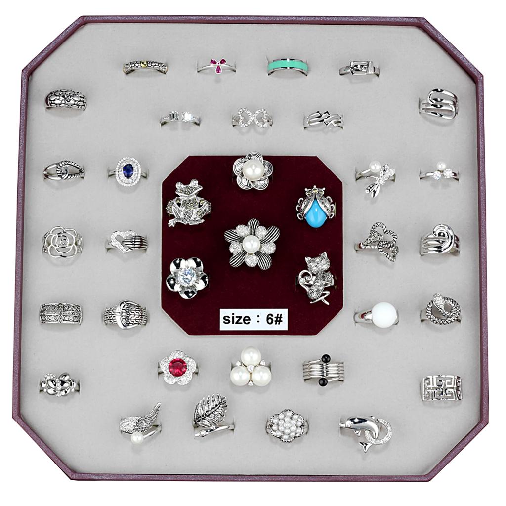 VK-015-SIZE6 - Assorted Brass Ring with Assorted  in Assorted-0