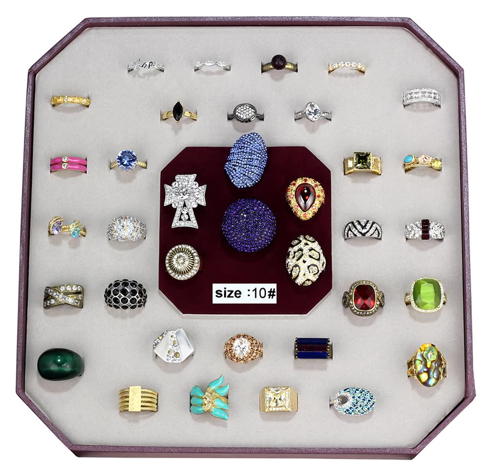VK-016-SIZE8 - Assorted Brass Ring with Assorted  in Assorted-0