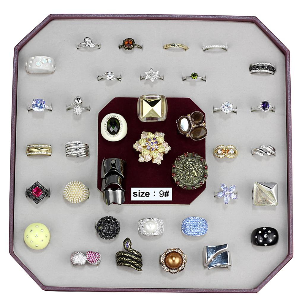 VK-020-SIZE9 - Assorted Brass Ring with Assorted  in Assorted-0