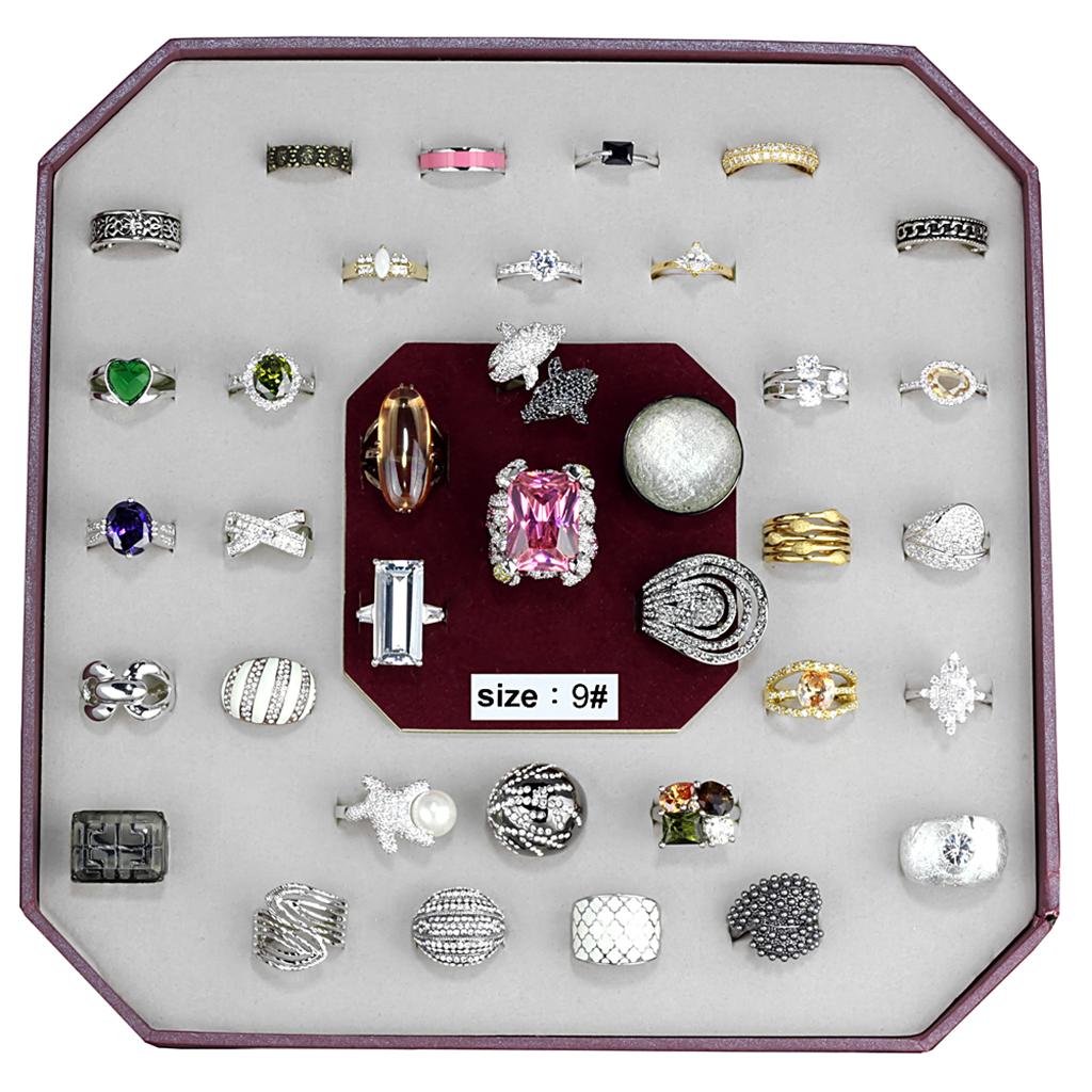 VK-023-SIZE9 - Assorted Brass Ring with Assorted  in Assorted-0