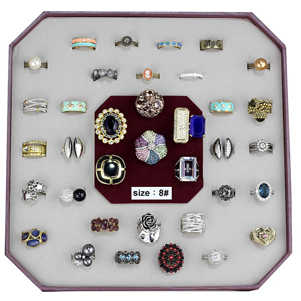 VK-024-SIZE8 - Assorted Brass Ring with Assorted  in Assorted-0