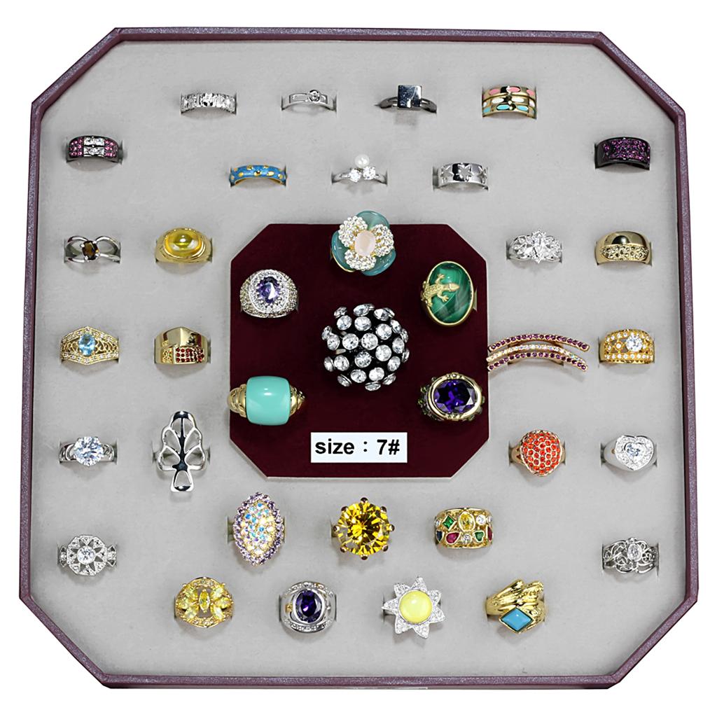 VK-026-SIZE7 - Assorted Brass Ring with Assorted  in Assorted-0
