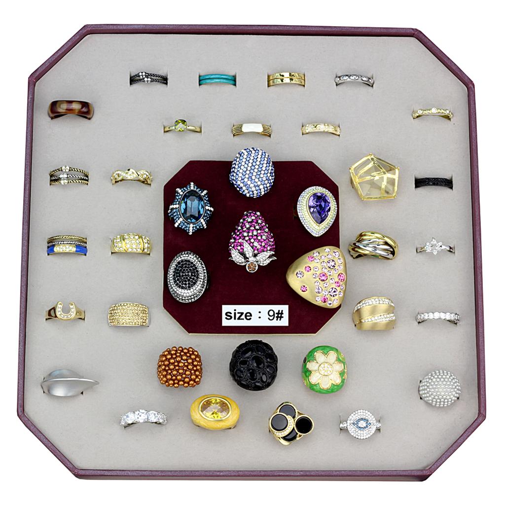 VK-026-SIZE9 - Assorted Brass Ring with Assorted  in Assorted-0