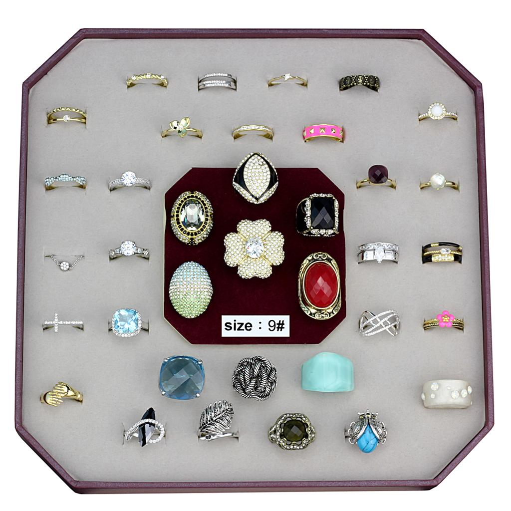 VK-027-SIZE9 - Assorted Brass Ring with Assorted  in Assorted-0