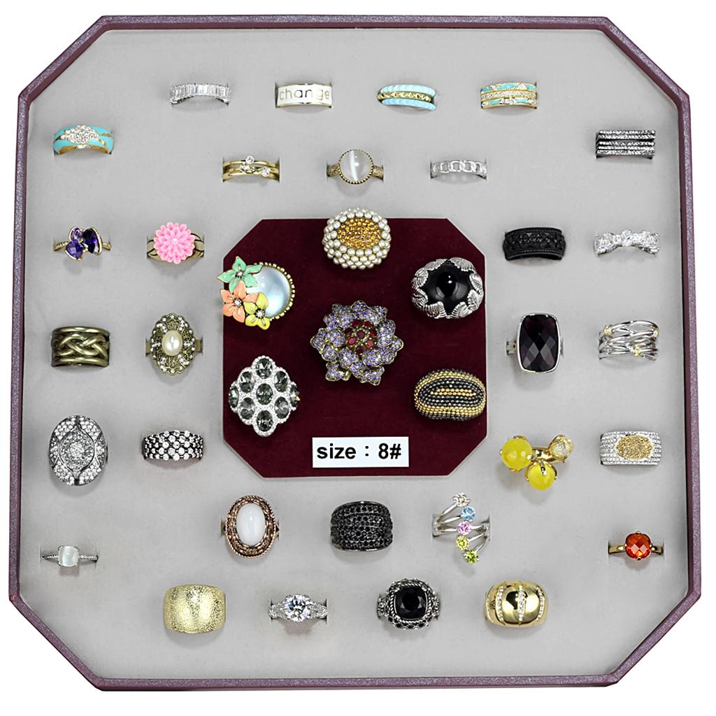 VK-029-SIZE8 - Assorted Brass Ring with Assorted  in Assorted-0