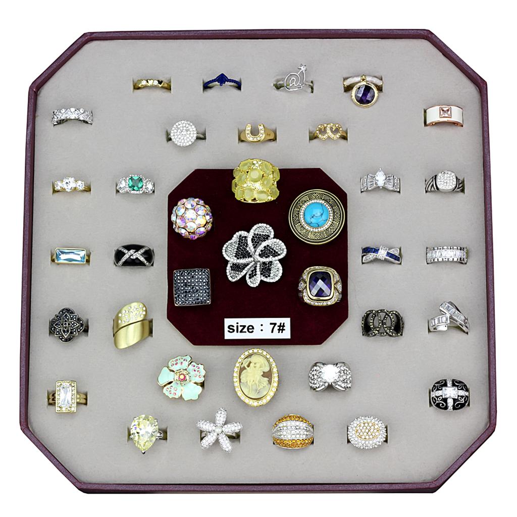 VK-030-SIZE7 - Assorted Brass Ring with Assorted  in Assorted-0