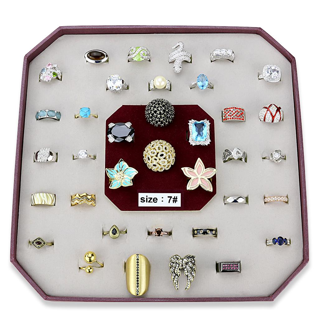 VK-031-SIZE7 - Assorted Brass Ring with Assorted  in Assorted-0