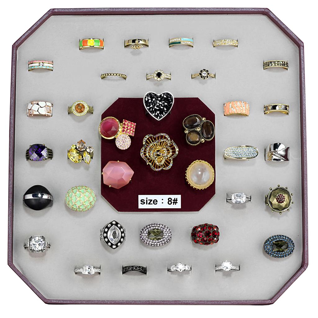 VK-031-SIZE8 - Assorted Brass Ring with Assorted  in Assorted-0