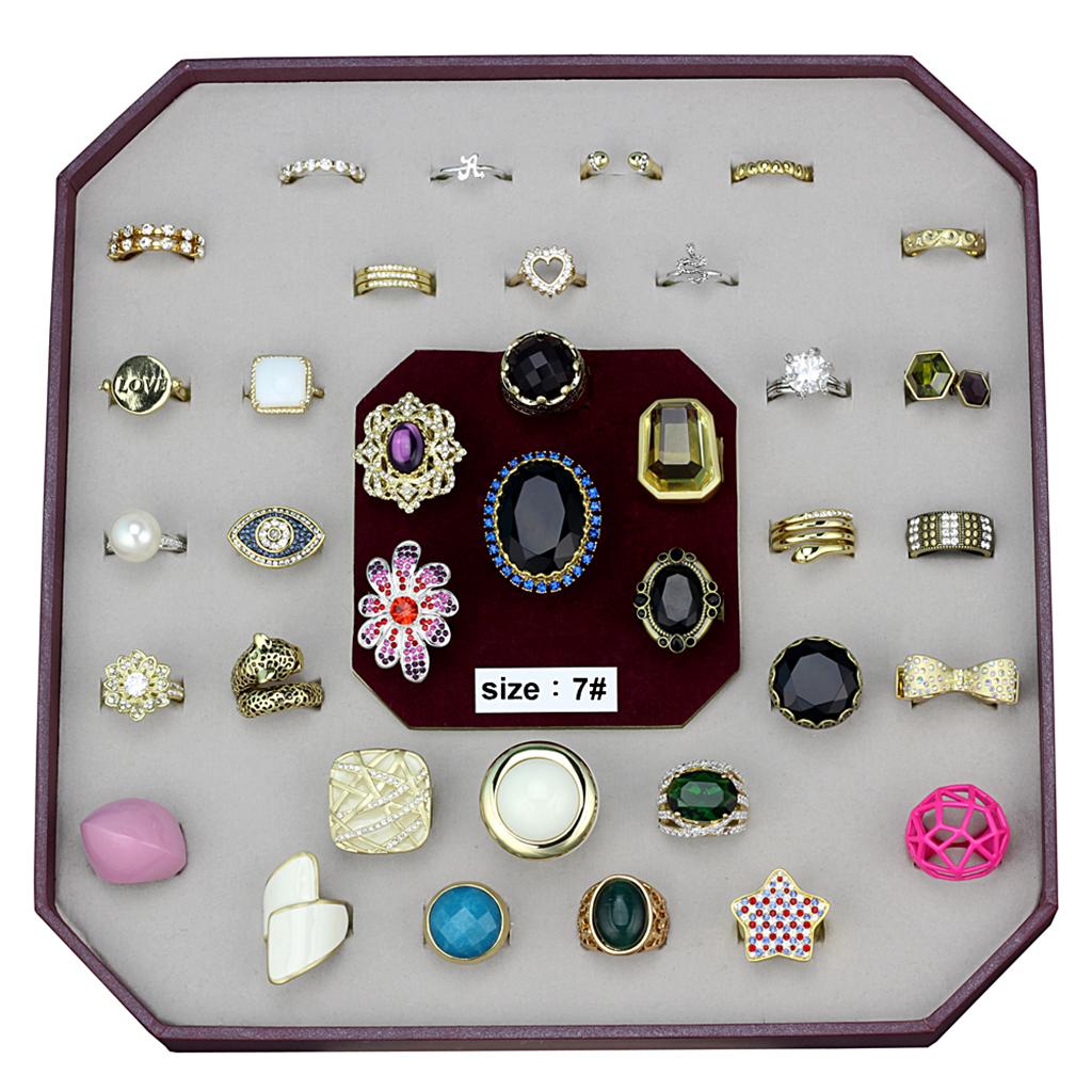 VK-034-SIZE7 - Assorted Brass Ring with Assorted  in Assorted-0